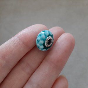 Pandora Teal Lattice Murano 791625